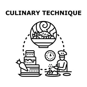 Culinary technique concept vector illustration cooking expertise Stock Illustration