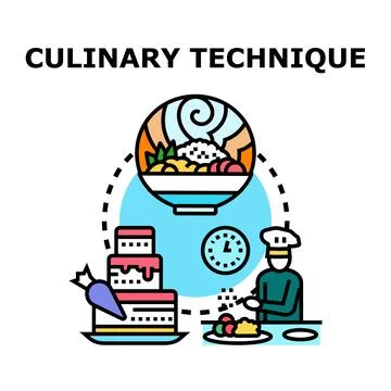 Culinary technique concept vector illustration cooking expertise Stock Illustration