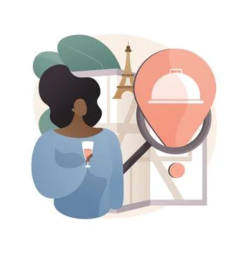 Culinary tourism abstract concept vector illustration. Stock Illustration