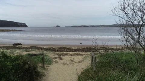 CULLENDULLA BEACH DRONE Stock Footage 163224039