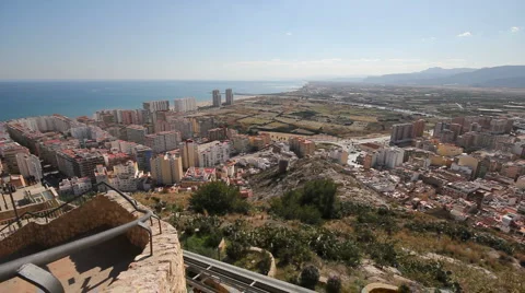 Cullera Panoramic view Stock Footage 1097866