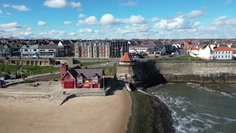 Cullercoats Bay Stock Footage 253340599