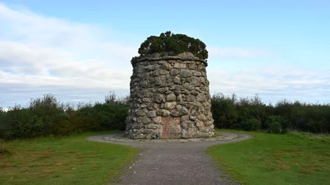 Culloden monument time lapse Stock Footage 160912774