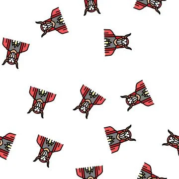 Cult religious vector seamless pattern Stock Illustration