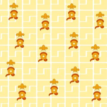 Culta maya patterns background Stock Illustration