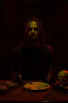 Cultist's dinner Stock Photos