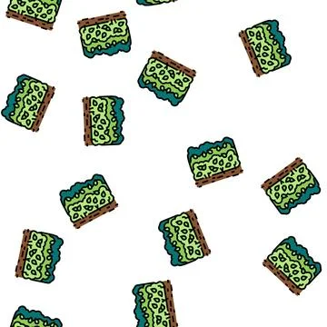 Cultivation tea leaves vector seamless pattern Stockillustratie