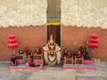 Cultural Bali dance performance in outdoor amphitheater Photo