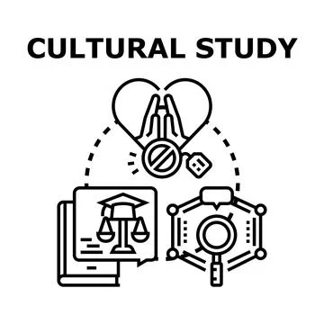 Cultural study analyzing freedom justice education concepts Stock Illustration