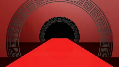 Culture frame pattern design and concept chinese new year festival style. Stock Footage 147931471