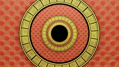 Culture frame pattern design and concept chinese new year festival style. Stock Footage 147931618