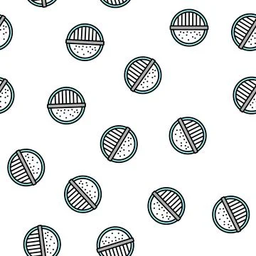 Culturing cheese production vector seamless pattern Stock Illustration
