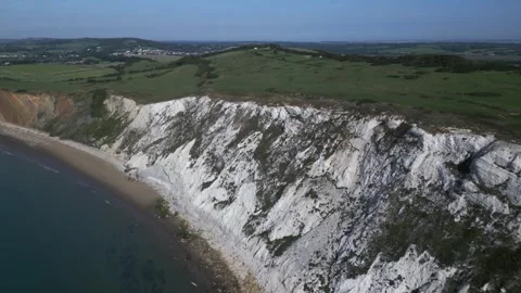 Culver Cliffs Isle of Wight Left Stock Footage 249682698