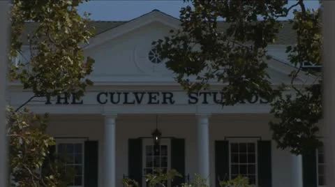 Culver Studio Close up front Stock Footage 10579108