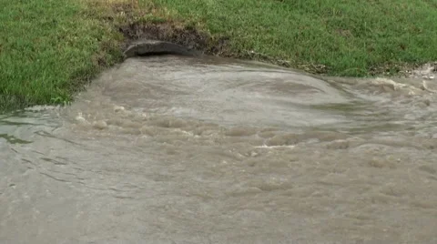 Culvert at Capacity Video stock 54756335