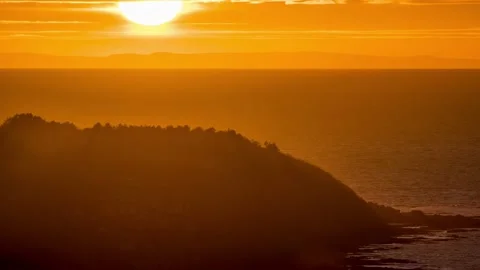 Culzean castle at sunset 스톡 동영상 147293840