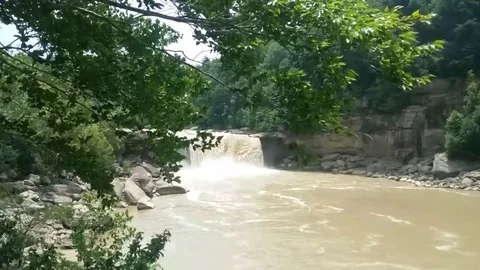 Cumberland Falls Long Shot Stock Footage 79032556