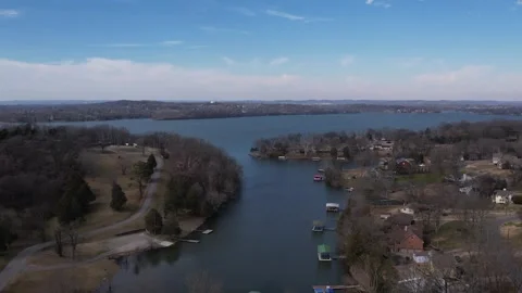 Cumberland River Horizon Stock-Footage 263986476