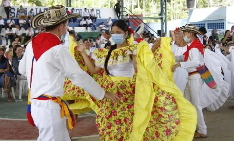 Cumbia and Caribbean Music Route inaugurated in San Jacinto, Colombia - 21 Mar 2 Stock Photos
