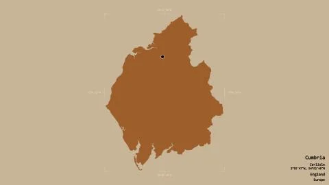 Cumbria - England. Bounding box. Pattern Stock Illustration