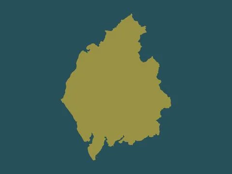 Cumbria, England - Great Britain. Solid color shape Stock Illustration