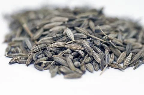 Cumin isolated seeds Stock Photos