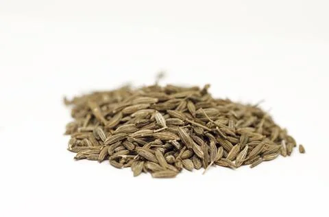 Cumin isolated seeds Stock Photos