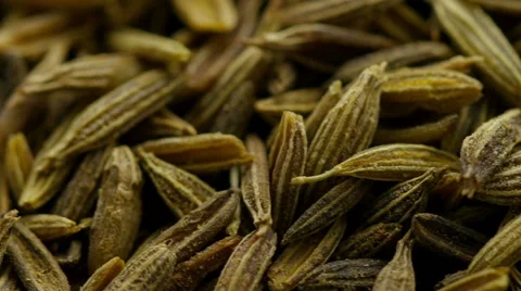 Cumin seeds. Stock Footage