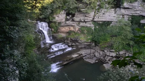 Cummins Falls, Cummins Falls State Park, Tennessee 1080/30 18s 스톡 동영상 39978163