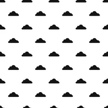 Cumulonimbus cloud pattern seamless Stock Illustration
