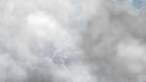 Cumulonimbus cloud surface, Thunderstorm with lightning bolts. Stock Footage 284713789