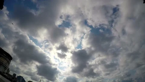 Cumulonimbus clouds on sky Stock Footage 181588051