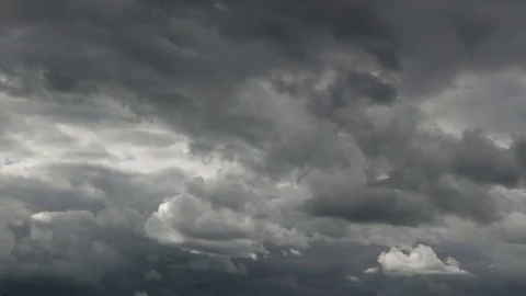 Cumulonimbus clouds before a storm Stock Footage
