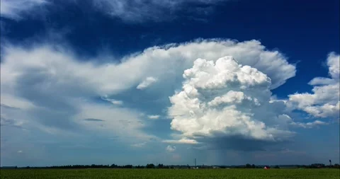 Cumulonimbus storm clouds, 4K-Timelapse video Stock Footage 143003158