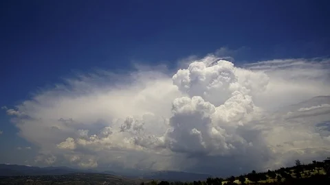 Cumulonimbus, thunderclouds building up Stock Footage