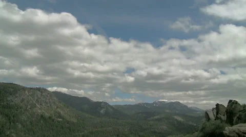 Cumulus above the Sierras Video stock 54708623