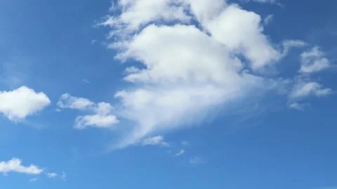 Cumulus and cirrus clouds Stock Footage 239845196