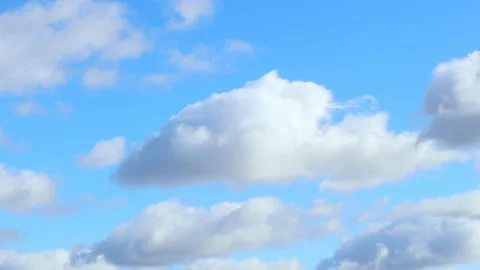 Cumulus cloud on blue sky Stock Footage 236542342