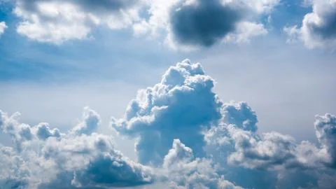 Cumulus cloud closeup Stock Photos
