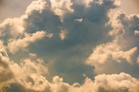 Cumulus cloud closeup Stock Photos