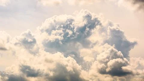 Cumulus cloud closeup Stock Photos