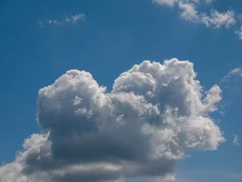 Cumulus cloud formation in blue sky 写真素材