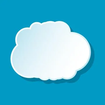 Cumulus cloud icon Illustrazione stock