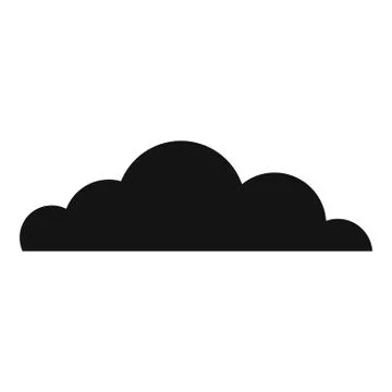 Cumulus cloud icon, simple style. イラスト素材