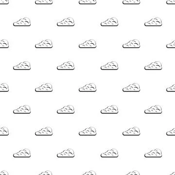 Cumulus cloud pattern vector イラスト素材