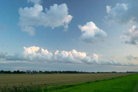 Cumulus Cloud Street Stock Photos