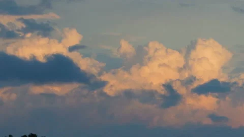 Cumulus clouds against sky Stock Footage 200883046