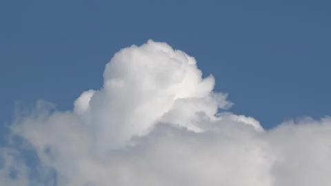 Cumulus Clouds and Blue Sky Stock Footage 331536563
