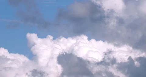Cumulus Clouds And Blue Sky Stock Footage 331658469