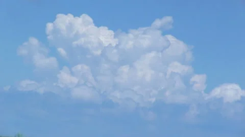 Cumulus Clouds and Model Airplanes Stock Footage 327446425
